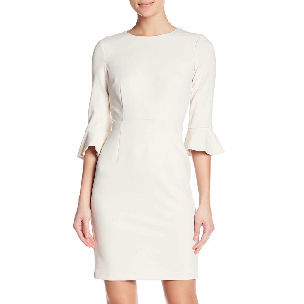 Ruffle cuff sheath dress!